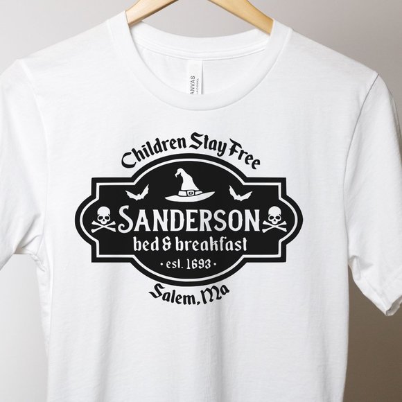 Sanderson Graphic T-shirt Hocus Pocus Tee Halloween  Shirt Unisex Graphic Shirt - Picture 1 of 4